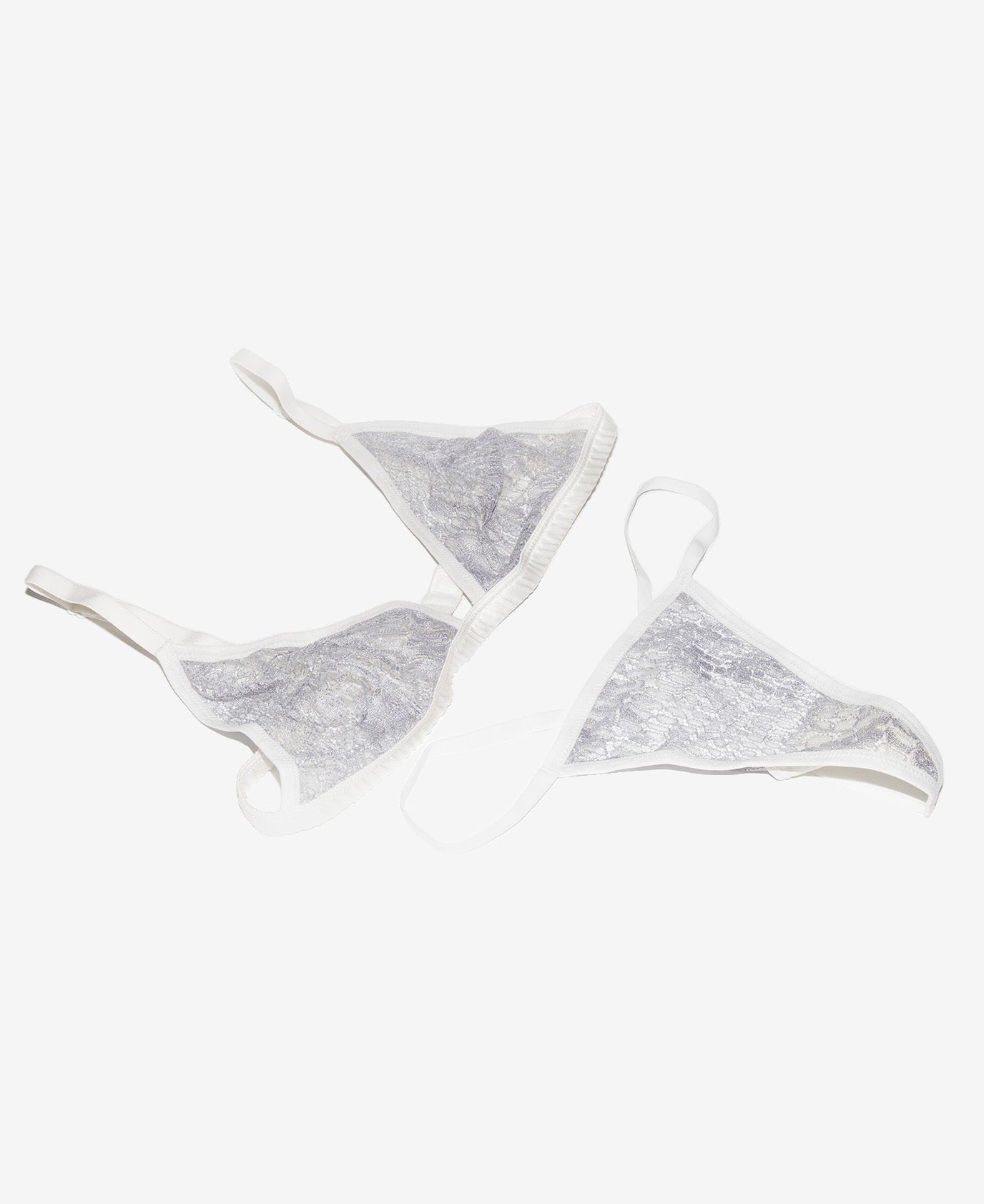 THE CROCODILE BLEU TRIANGLE BRA SET